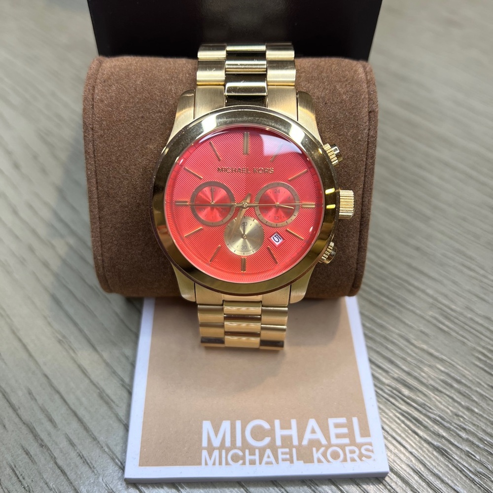Michael Kors Gold and Pink Watch